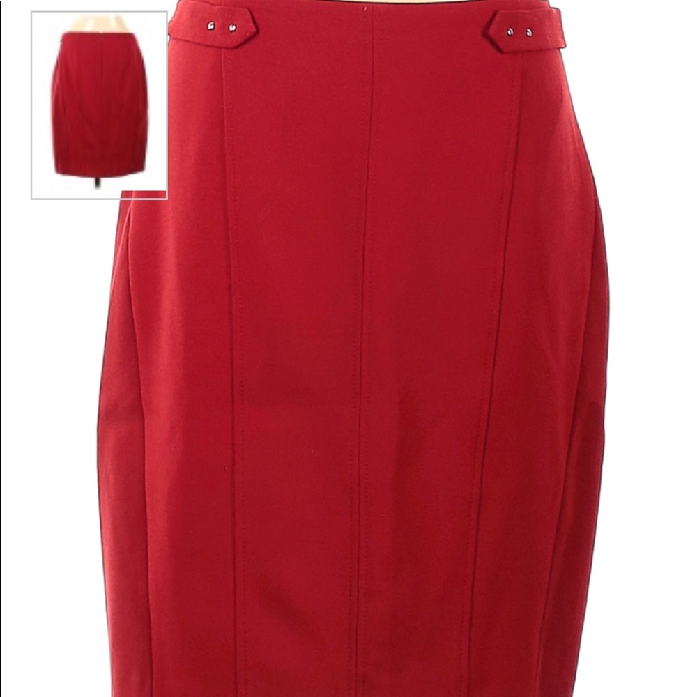 White House Black Market Red Skirt